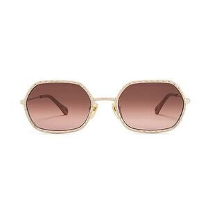 Chloe tally 53 MM Octagon Sunglasses in Havana/Azure/Pink BOUTIQUE Chloe tally 53 MM Octagon Sunglasses in Havana/Azure/Pink  main image 3